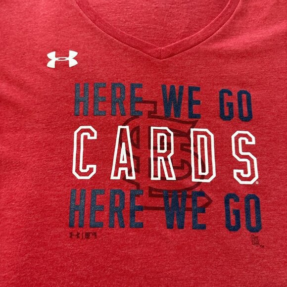 St. Louis Cardinals Under Armour lightweight red sportswear shirt. Size XL - Picture 2 of 6